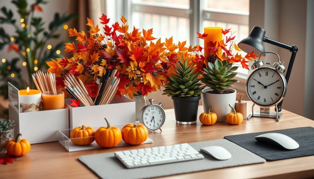 seasonal desk decor